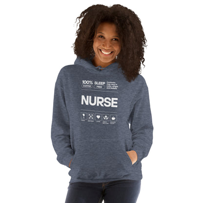 NURSE "Ingredients" Unisex Heavy Blend Hoodie