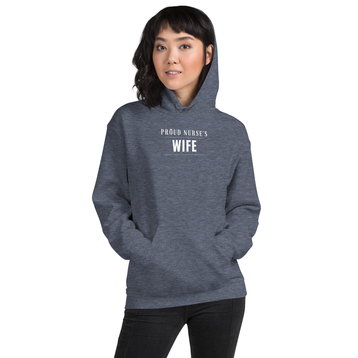 NURSE "Proud Nurse's Wife" Unisex Heavy Blend Hoodie