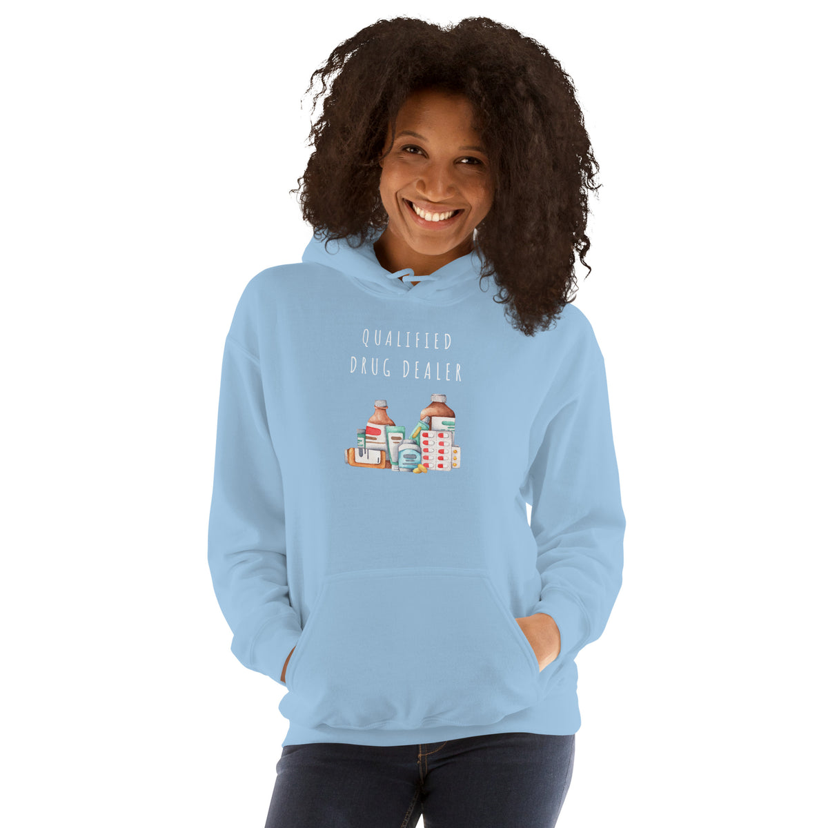 GENERAL "Qualified Drug Dealer" Unisex Heavy Blend Hoodie