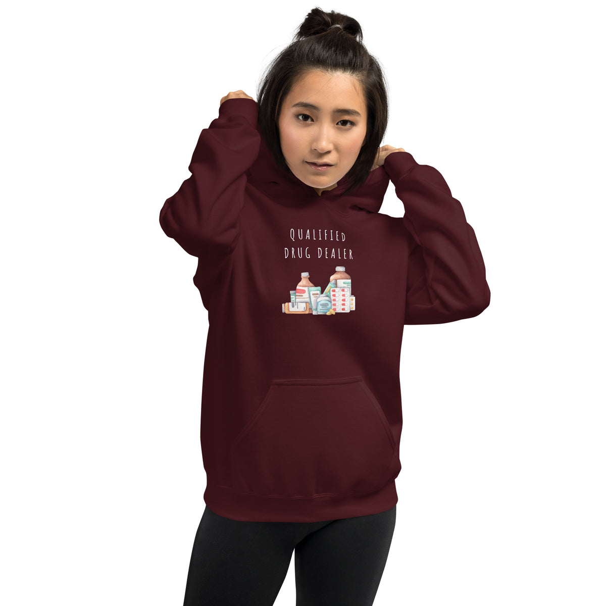 GENERAL "Qualified Drug Dealer" Unisex Heavy Blend Hoodie