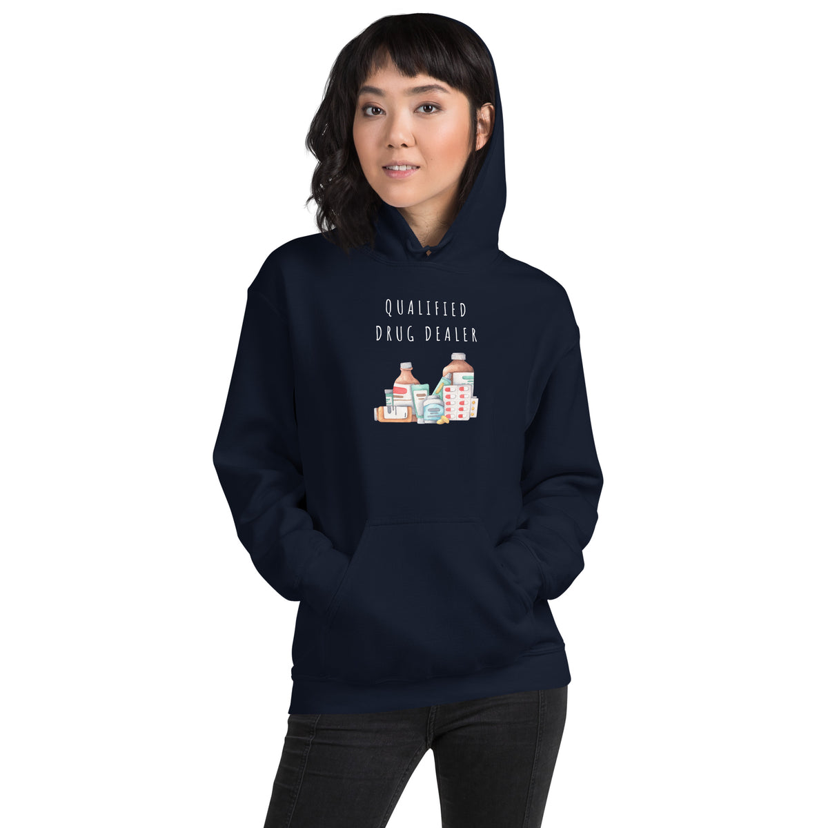 GENERAL "Qualified Drug Dealer" Unisex Heavy Blend Hoodie