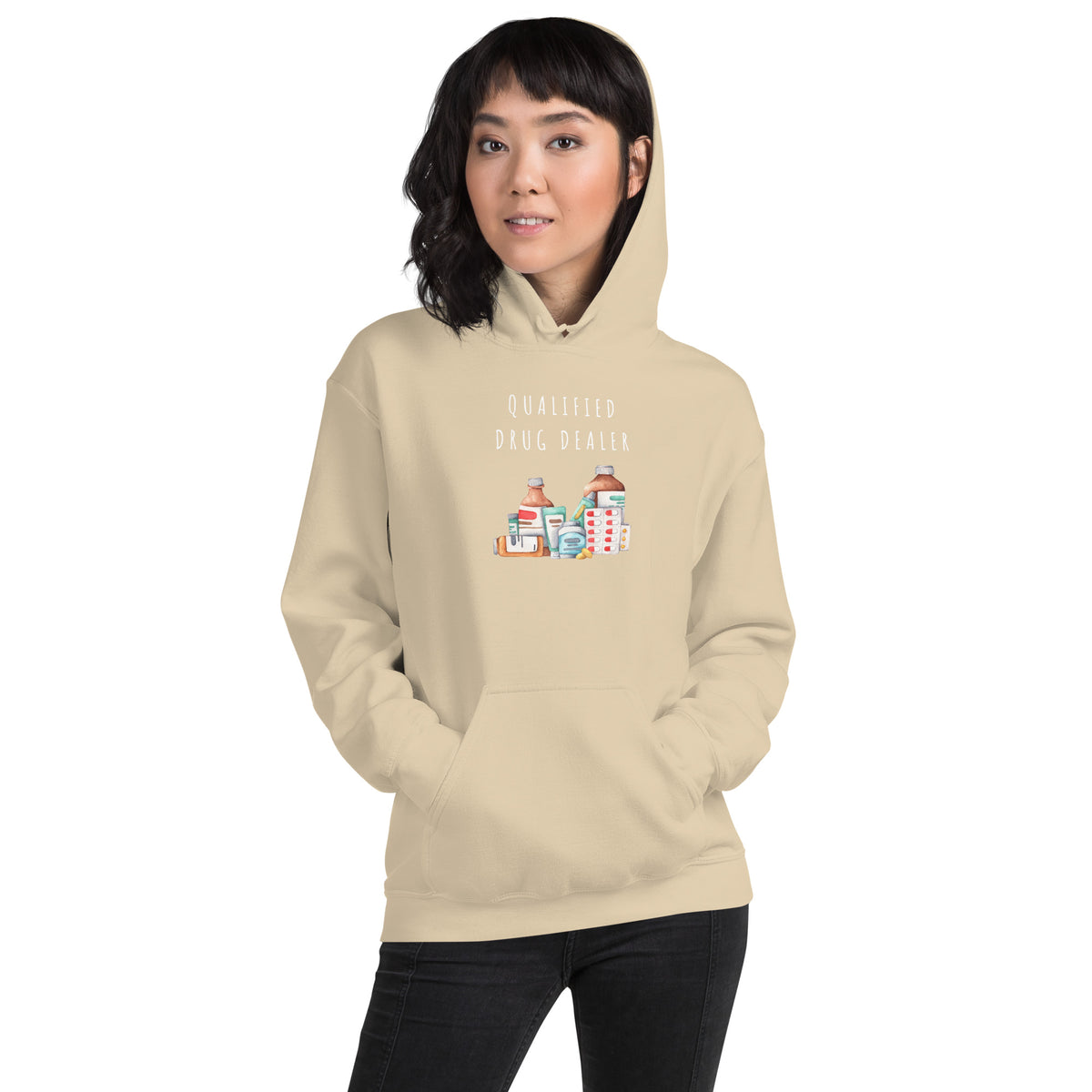 GENERAL "Qualified Drug Dealer" Unisex Heavy Blend Hoodie