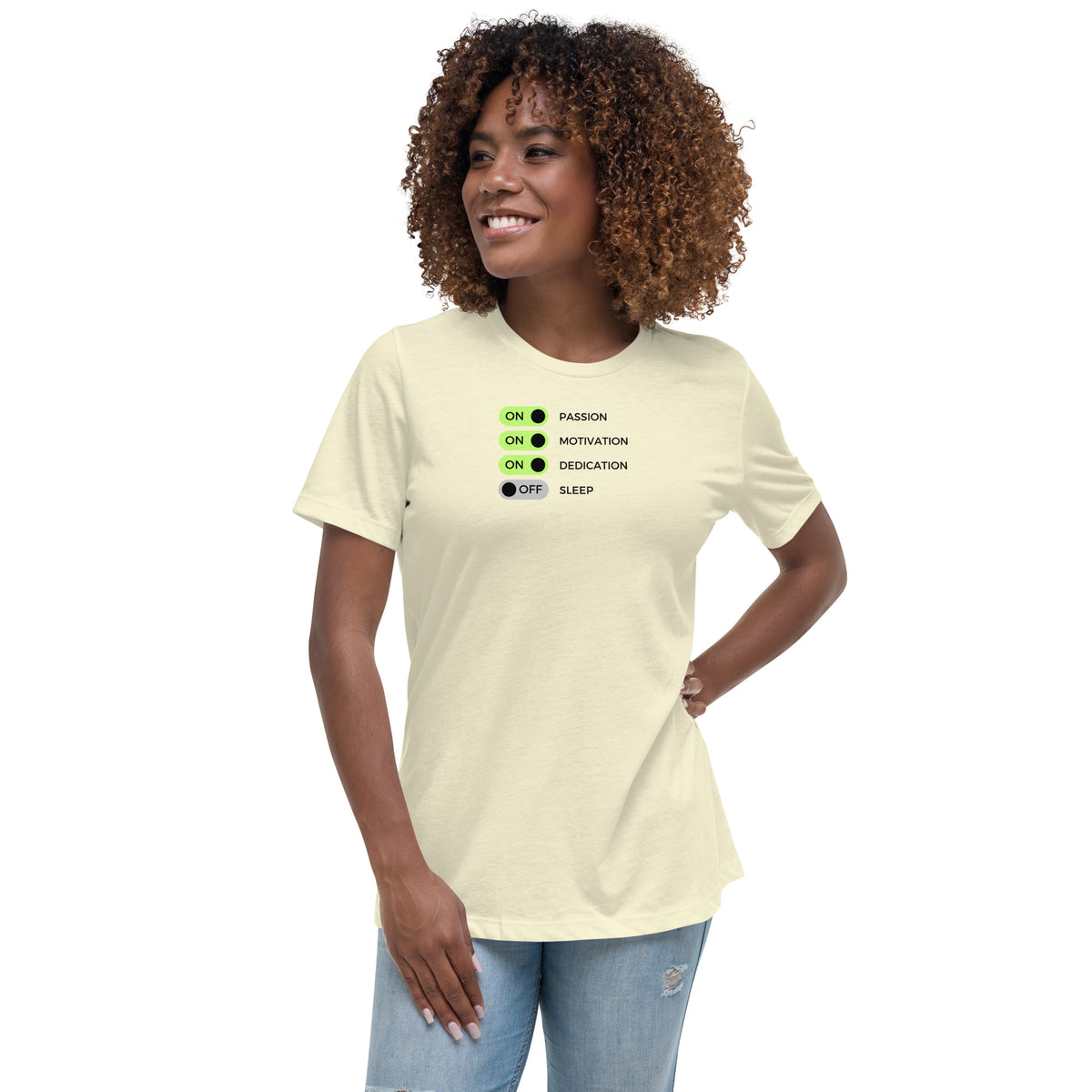 GENERAL "Off Sleep" Women's Relaxed T-Shirt
