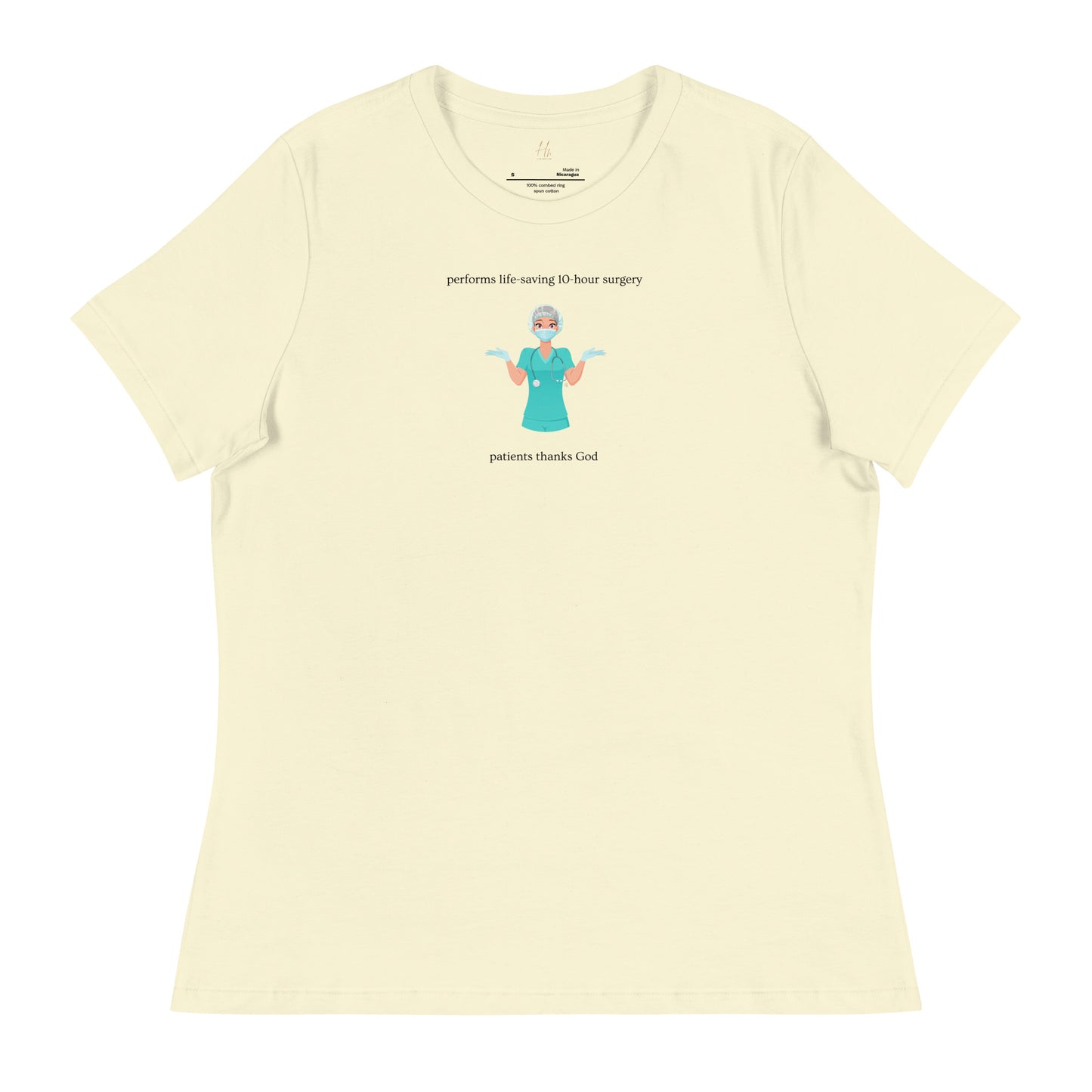 DOCTOR "Thanks God" Women's Relaxed T-Shirt