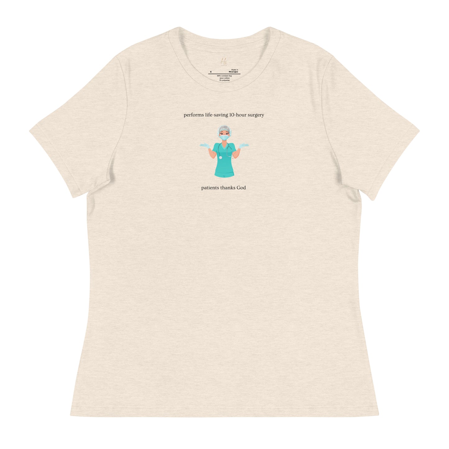 DOCTOR "Thanks God" Women's Relaxed T-Shirt