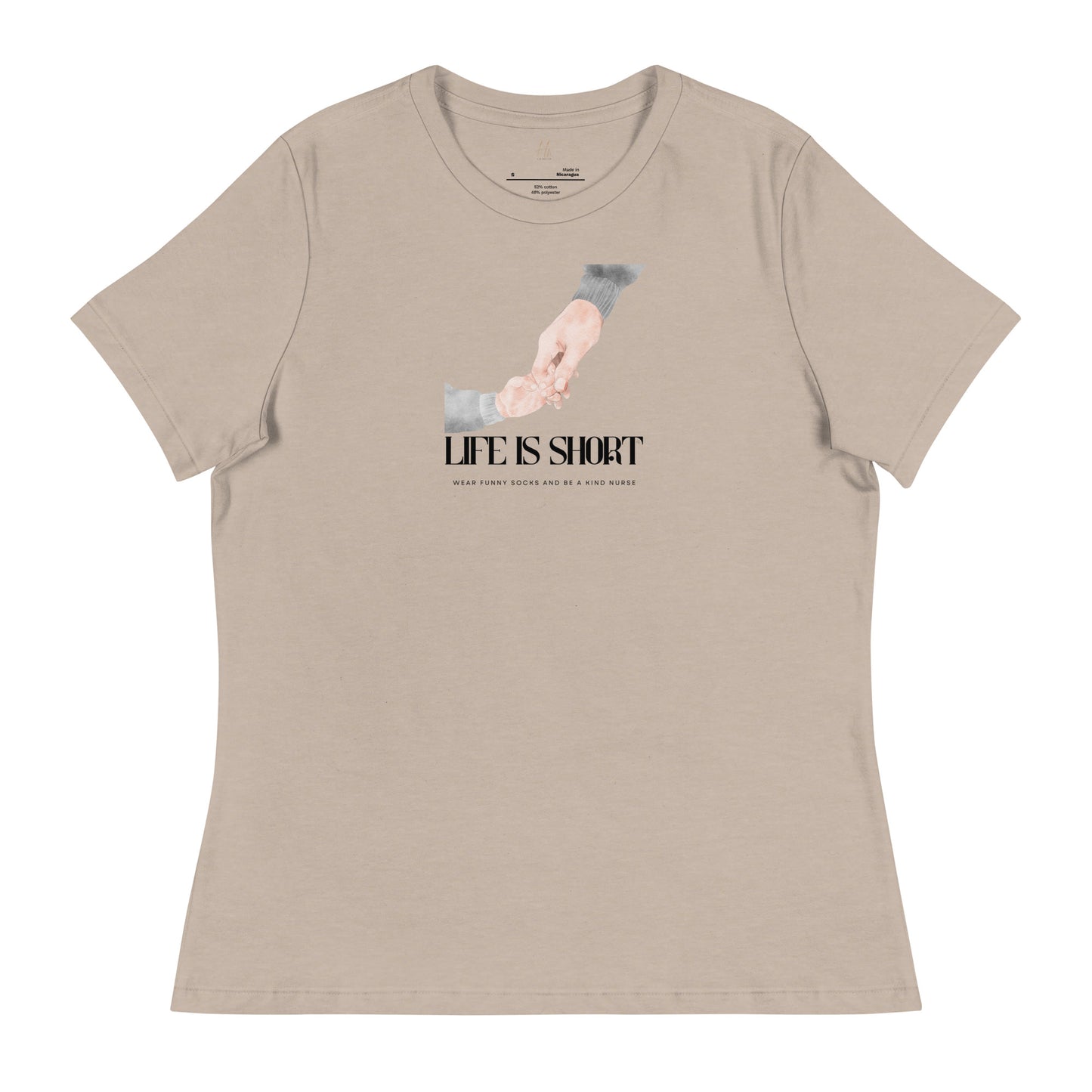 NURSE "Life is Short" Women's Relaxed T-Shirt