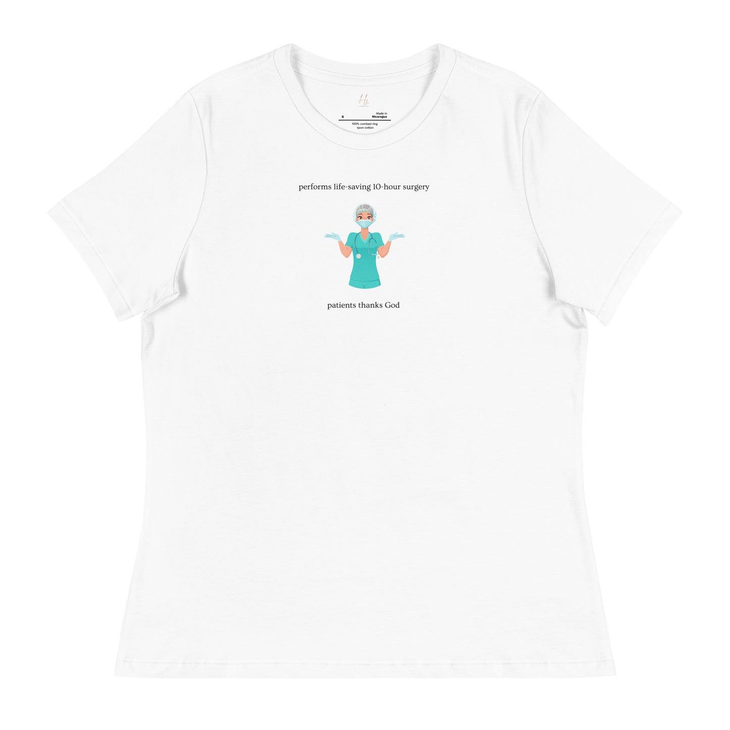 DOCTOR "Thanks God" Women's Relaxed T-Shirt