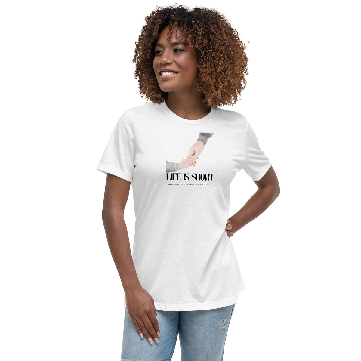 DOCTOR "Life is Short" Women's Relaxed T-Shirt